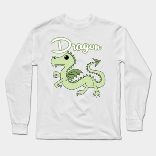 Dragon With Title Long Sleeve T-Shirt